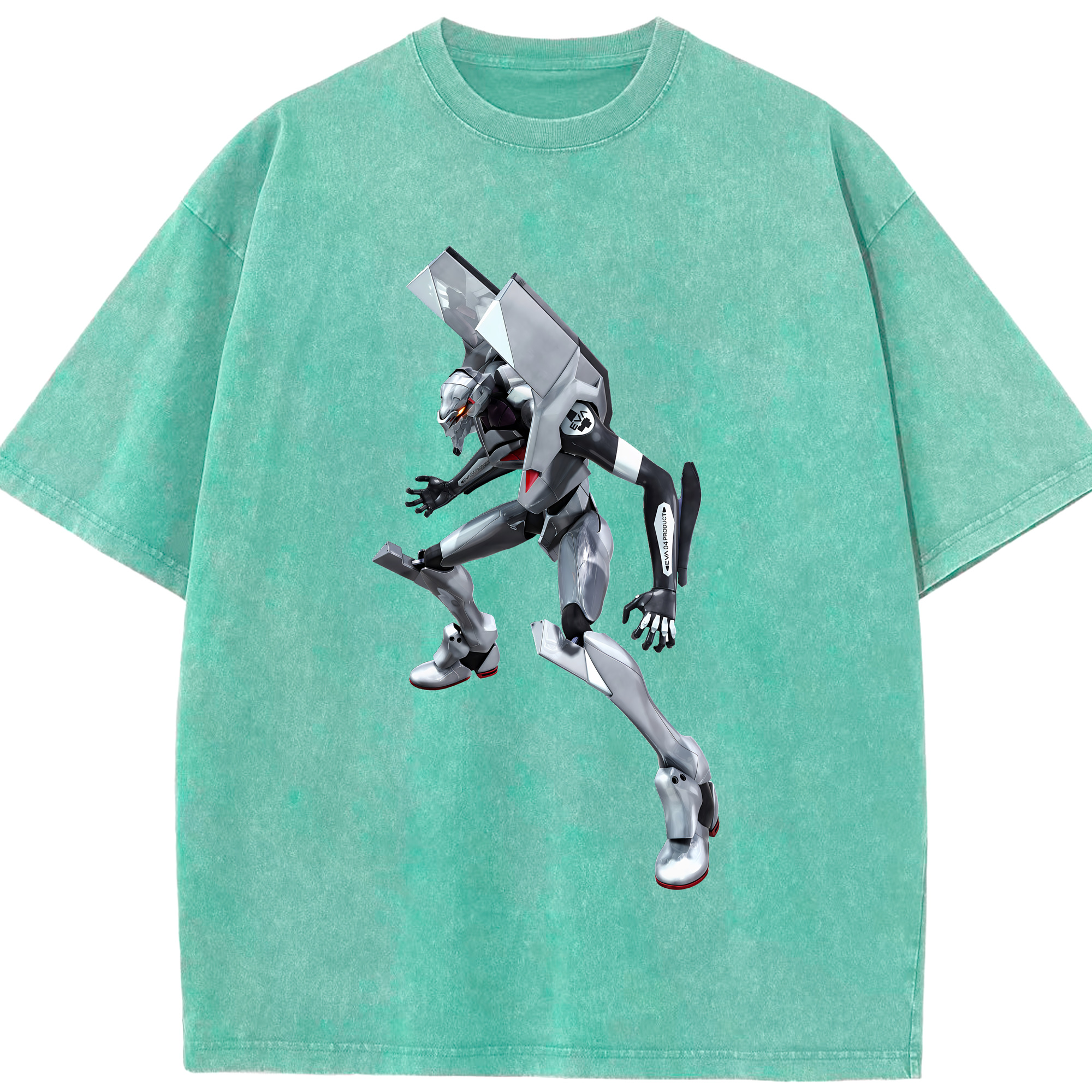 （画像用） EVA 新世紀エヴァンゲリオン 綿100% ヴィンテージ風 半袖Tシャツ（フロントプリント）